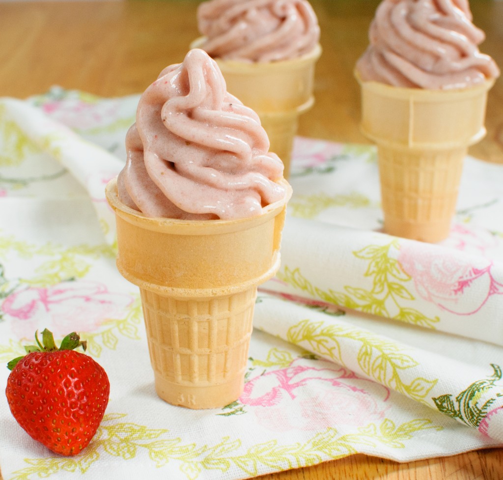 Strawberry-Banana Soft Serve - Baked In