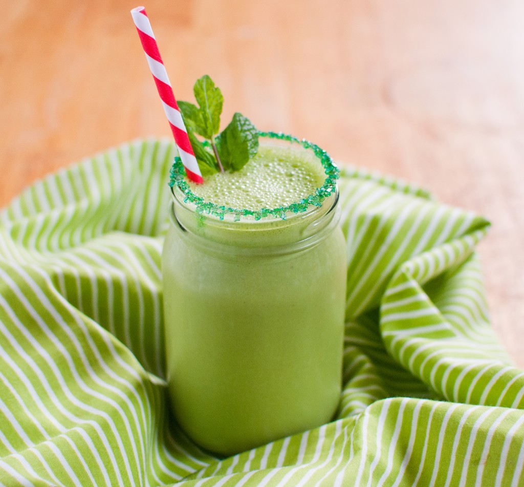 healthy homemade shamrock shake