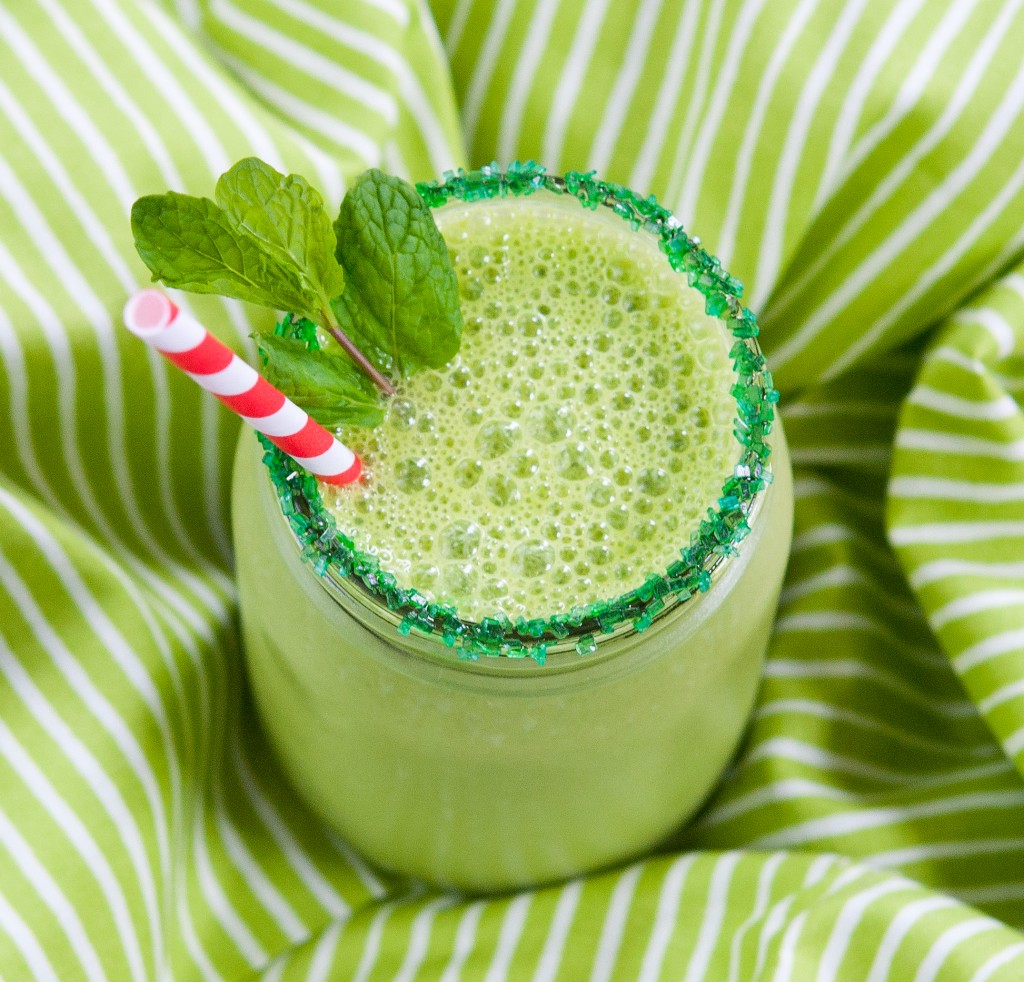 healthy homemade shamrock shake