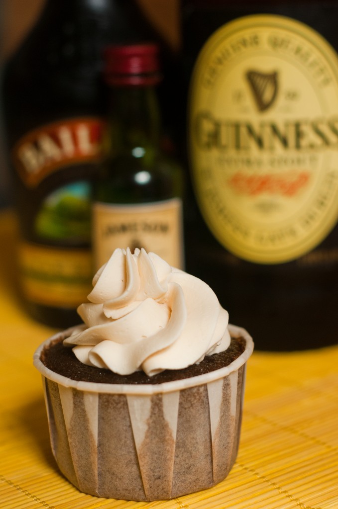guinness and bailey's cupcakes