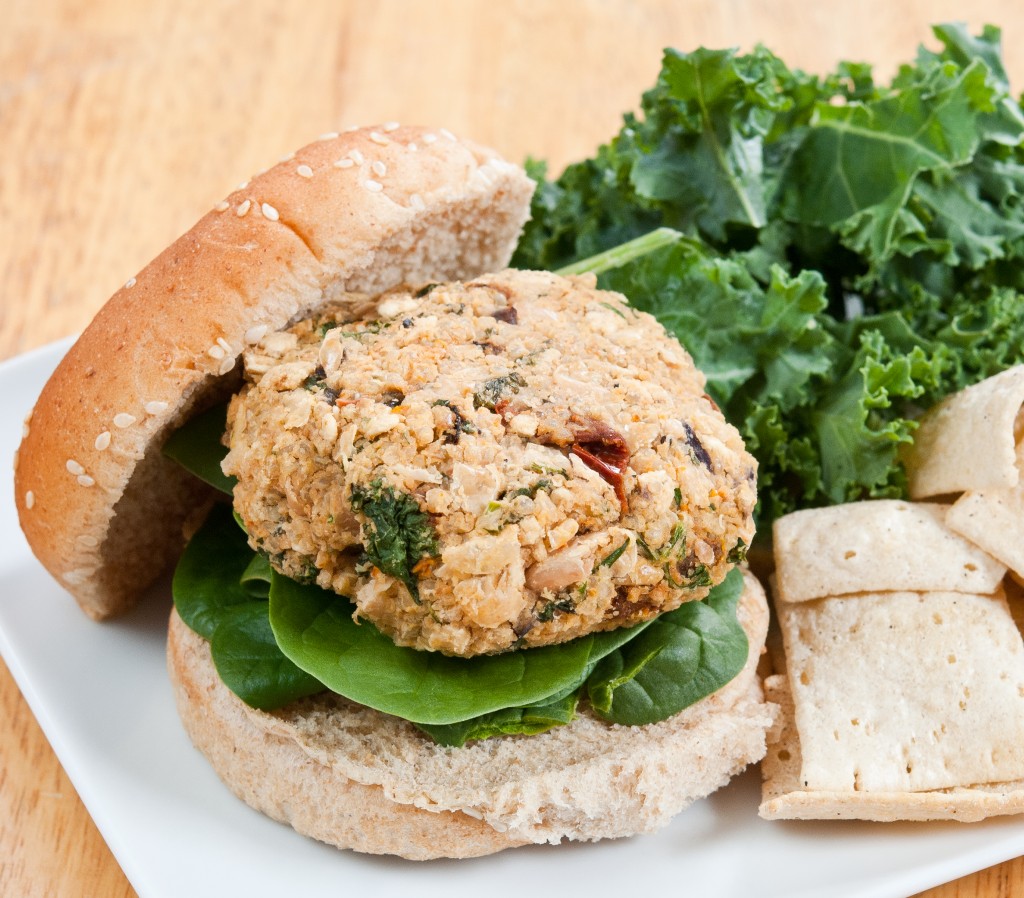 White Bean, Kale & Quinoa Burger | Baked In