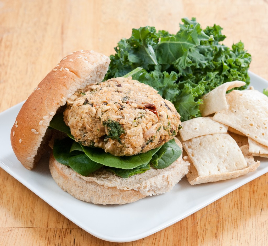 White Bean, Kale & Quinoa Burger | Baked In