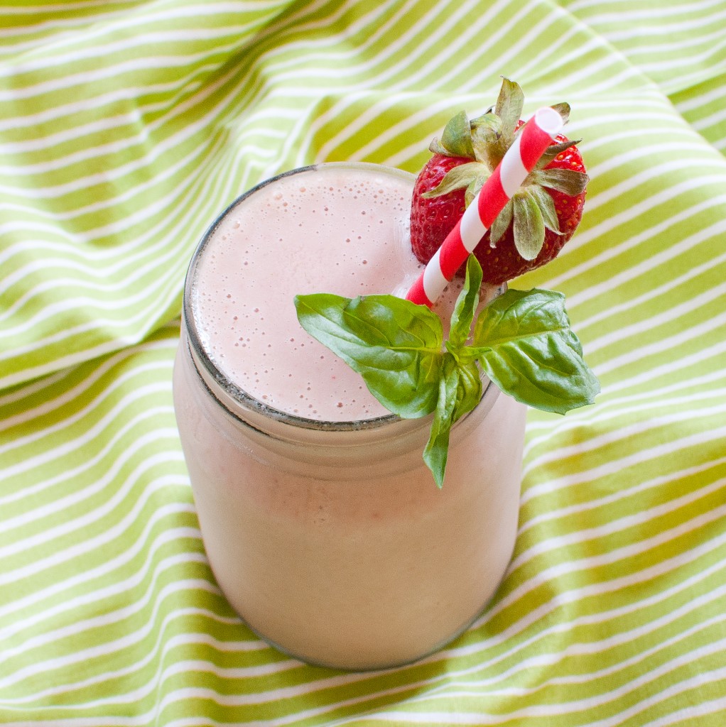 strawberry basil smoothie