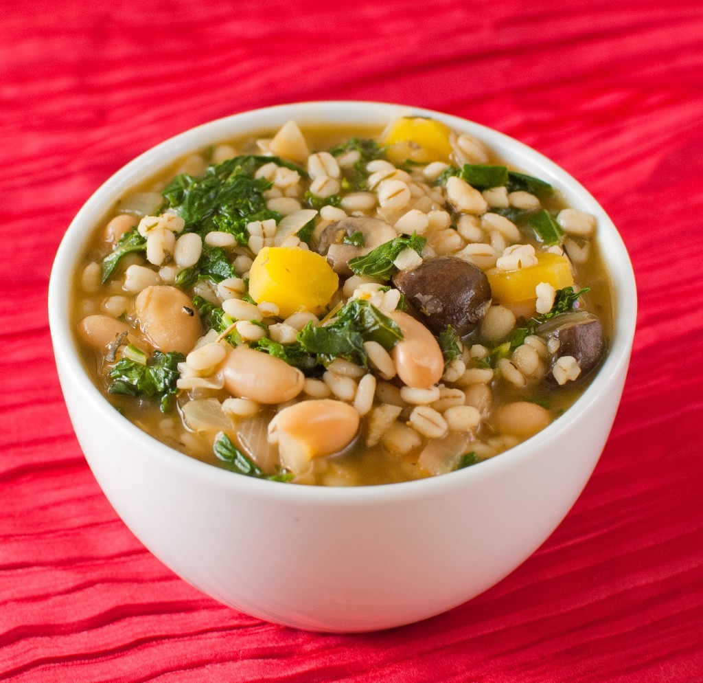 vegetable barley soup with white beans & kale | baked in