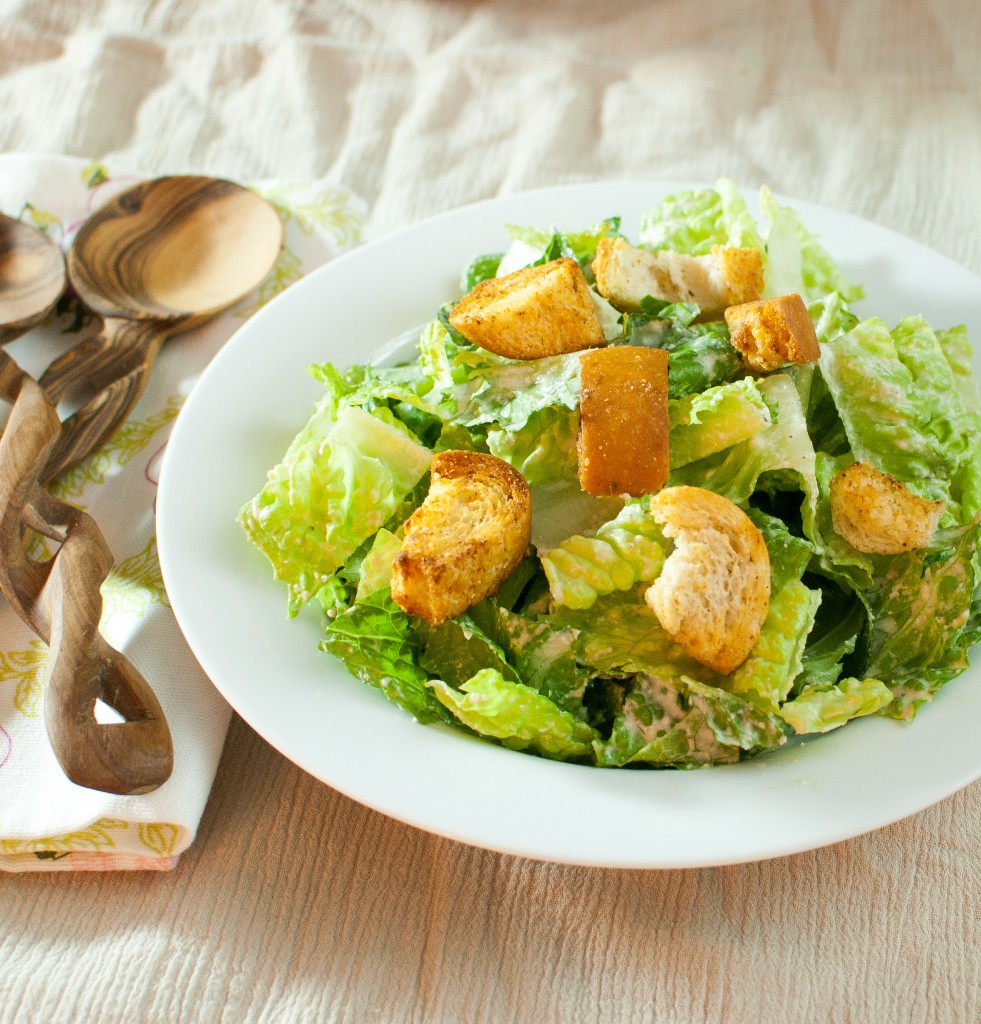 vegan caesar salad