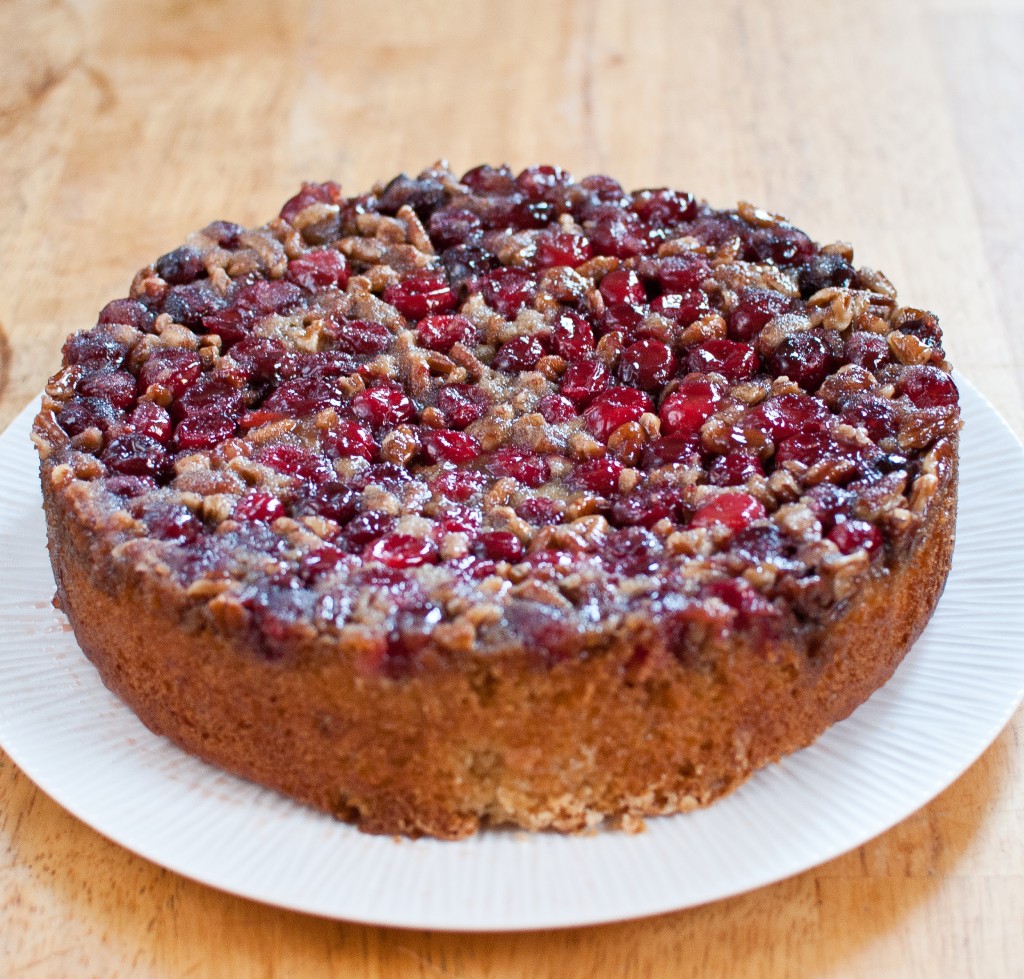 Cranberry-Pecan Upside Down Cake