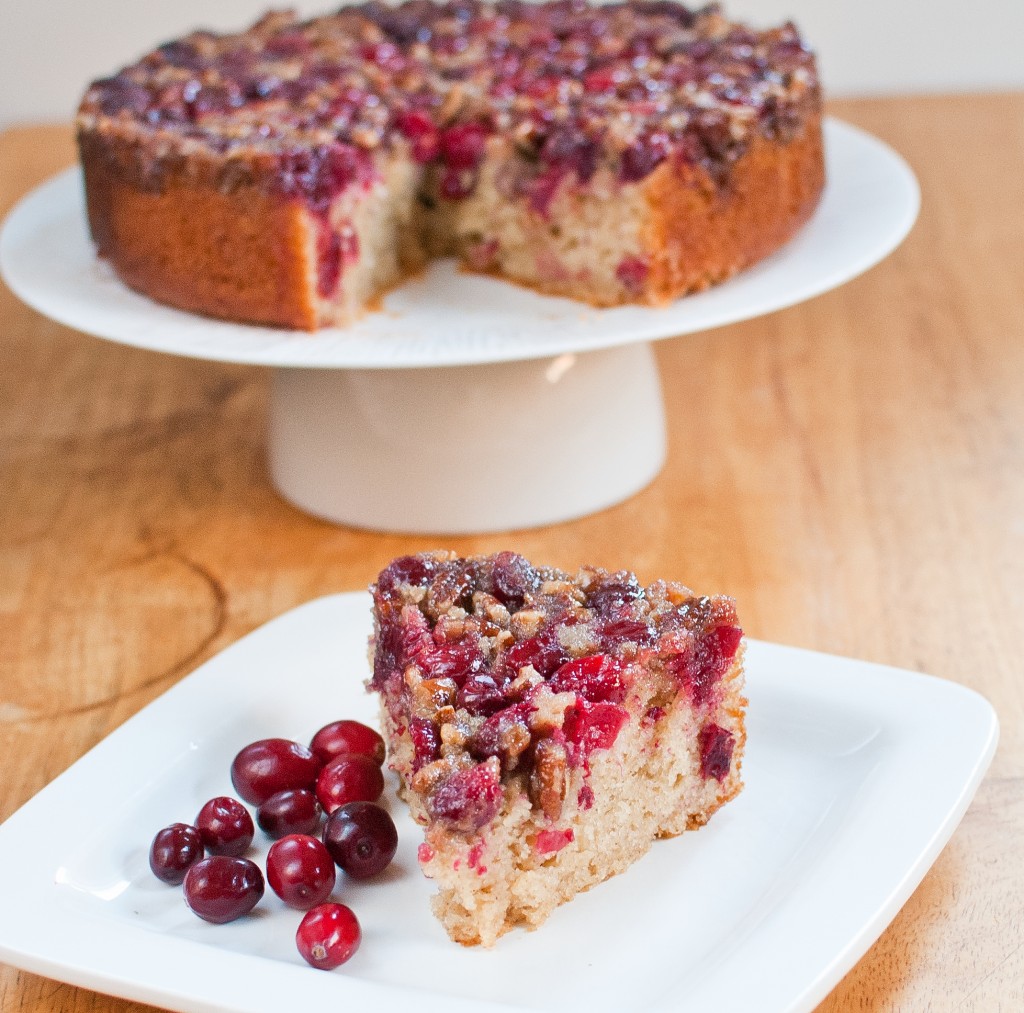 Cranberry-Pecan Upside Down Cake