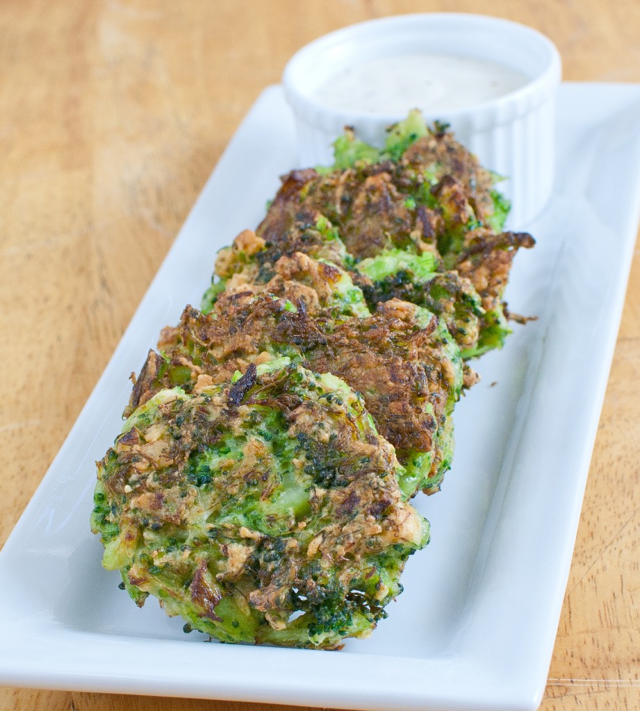 Broccoli Parmesan Fritters