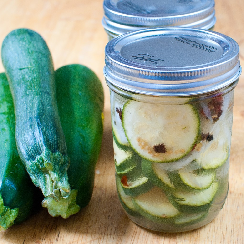 Easy Zucchini Refrigerator Pickles