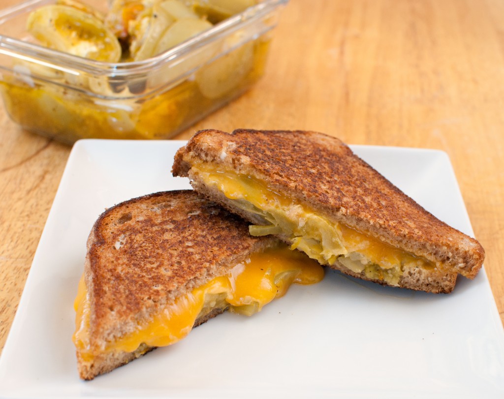 Green Tomato Grilled Cheese