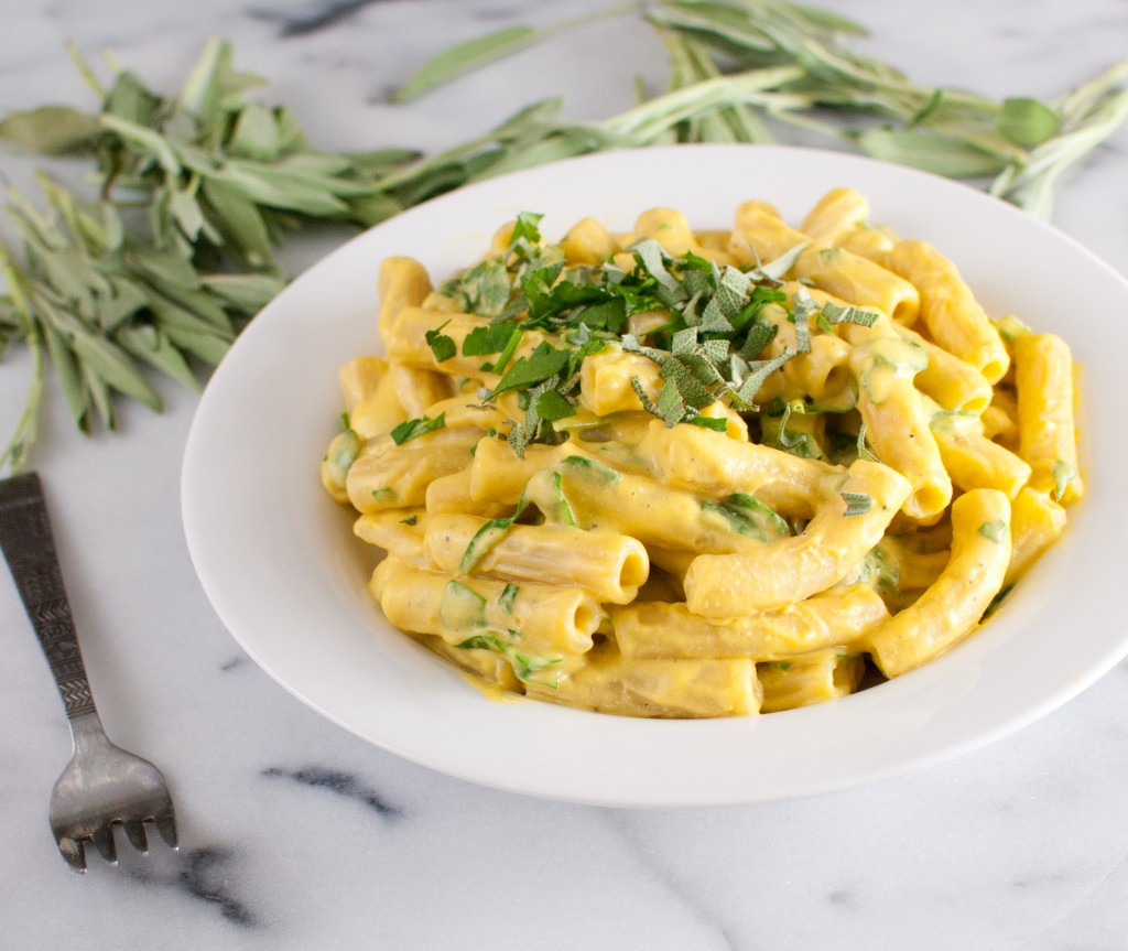 Pasta with Vegan Butternut Squash Sauce