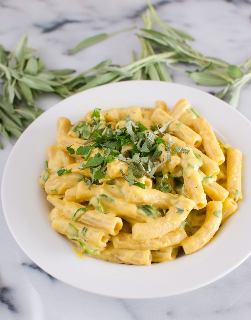 Pasta with Vegan Butternut Squash Sauce