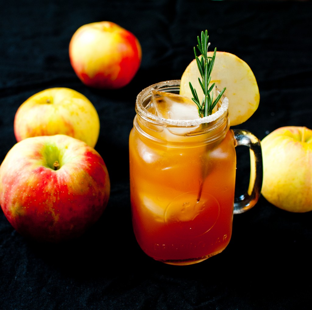 Apple Cider and Bourbon Cocktail