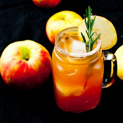Apple Cider and Bourbon Cocktail