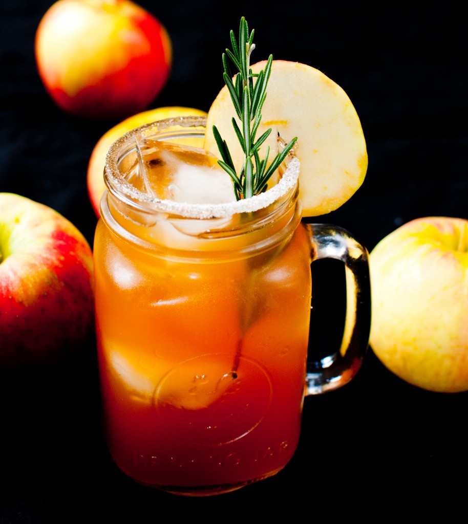 Apple Cider and Bourbon Cocktail