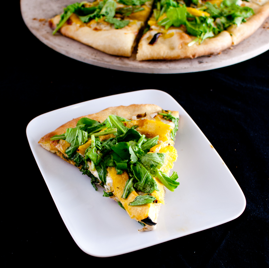 Acorn Squash and Gorgonzola Pizza