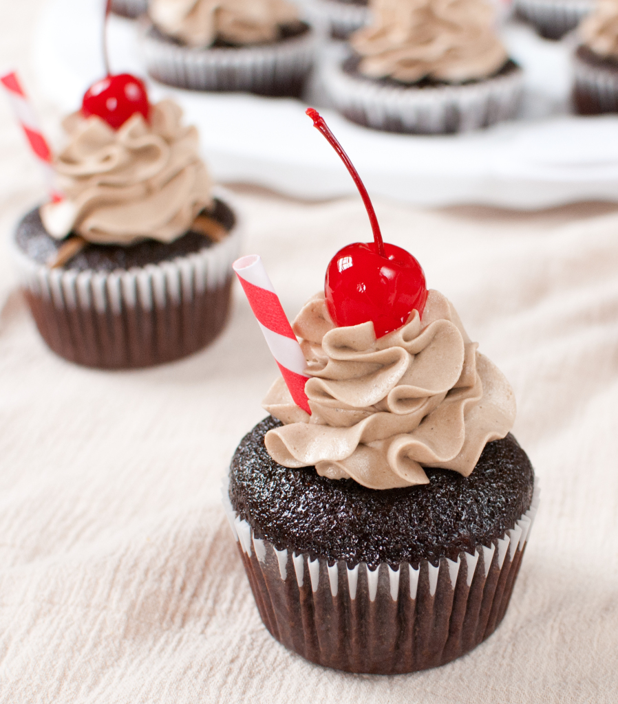 Root Beer Float Cupcakes | Baked In