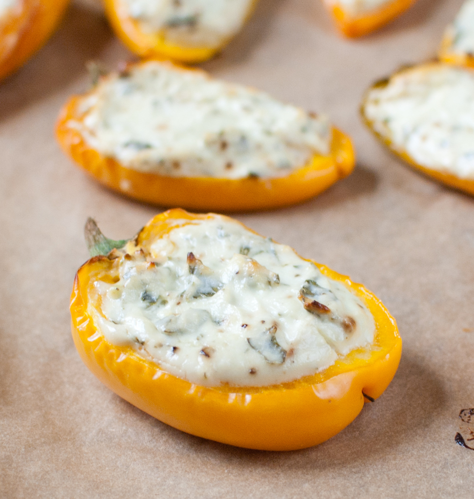 Goat Cheese Stuffed Mini Peppers