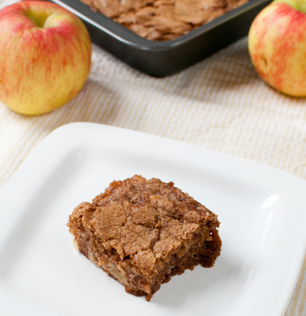 One Bowl Apple Bars | Baked In