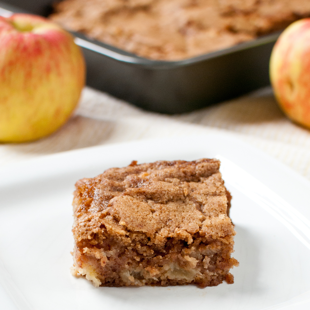 One Bowl Apple Bars | Baked In