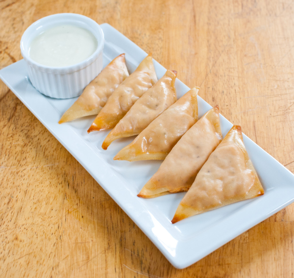 Buffalo Cauliflower Wontons | Baked In