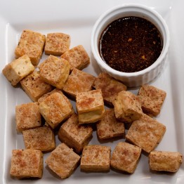 Roasted Tofu With Wasabi Dipping Sauce