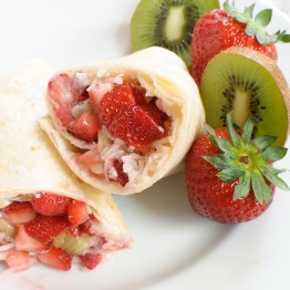 Summer Fruit Dessert Burritos