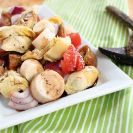 Tomato, Artichoke, and Hearts of Palm Salad