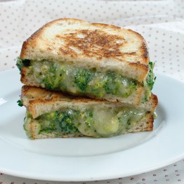 Broccoli-Cheddar Grilled Cheese