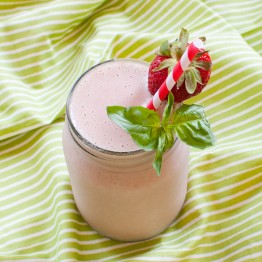 Strawberry Basil Smoothie