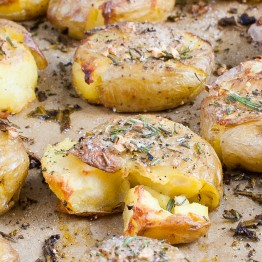 Rosemary-Garlic Smashed Potatoes