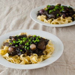 Mushroom Bourguignon