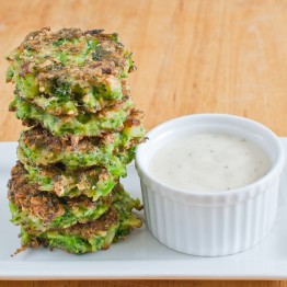 Broccoli-Parmesan Fritters