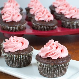 Chocolate Strawberry Cupcakes