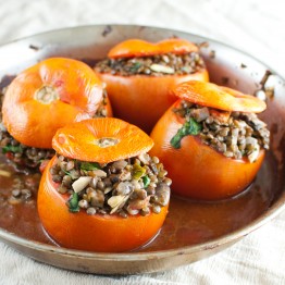 Lentil Stuffed Tomatoes